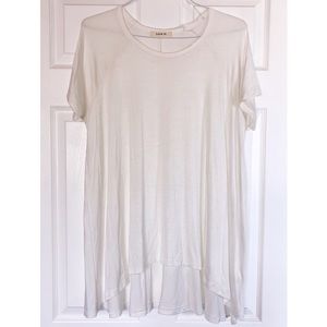 NWOT White basic tunic/tee Size small